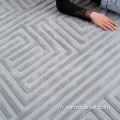 Tapis modernes en laine tuftée à la main pour chambre d'hôtel